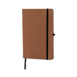 Notesbog A5 i brun genbrugslæder