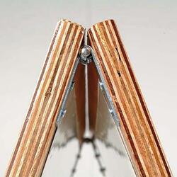 A-skilt med tavle i mahogni-look 60x80 cm