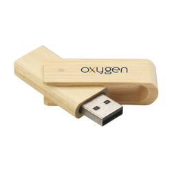 USB-stik i bambus i forskellige MB-størrelser