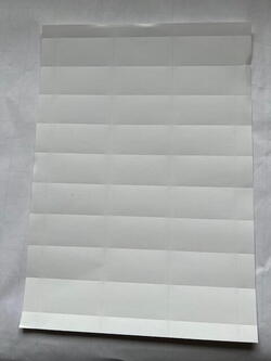 Perforeret papir for kongresmærker 3x60 mm