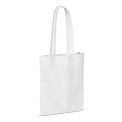 Mulepose  med eget logo i OEKO-TEX materiale 140 gr/m2 - hvid
