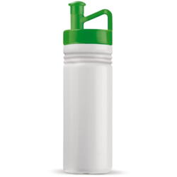 Drikkedunk hvid-grøn med logo