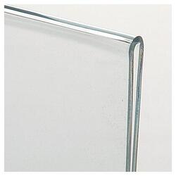 Menukortholder i transparent akryl, med åbning til indsætning af menu eller anden information i midten. Kan anvendes som prisskilt, bordskilt, menukortholder eller anden information. M65-format: 10 x 22 x 6,5 cm.