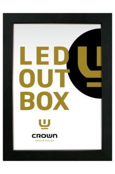 LED boks klapramme - udendørs -  A4 dobbeltsidet