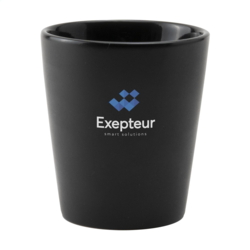 Sort krus 190 ml med logo