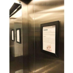 CROWN Klikramme med 33mm aluminium fladprofil, sort - A3