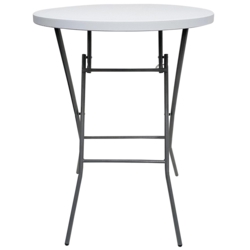 Eventbord, hvid, Ø80, H: 110 cm