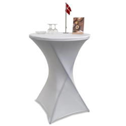 Eventbord, hvid, Ø80, H: 110 cm