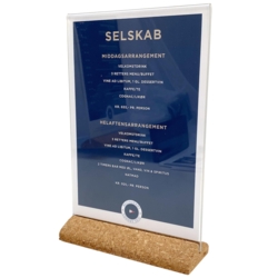 Menuholder i kork A5