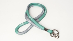 Rund Ø10 mm keyhanger med logo - lang (90 cm)