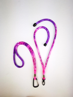 Keyhanger, rund, Ø10 mm med logo og nakkesikring