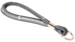 Keyhangger strop -  kort rund Ø10 mm,  med krog og eget  logo