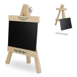 Tavle på Staffeli - mini -  til bordet med logo