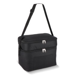 Køletaske R-PET 600D med 2 rum 30x20x25 cm, 12 L - inkl. logo