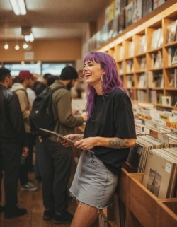 T-shirt loose fit, sort, unisex