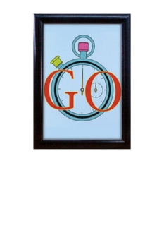 Sort klapramme, 70x100 cm