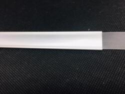 Dørskilt, aluprofil for 12 mm Dymo, dobbeltklæbende skiltetape