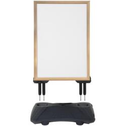 Gadeskilt Wind-Pro vandbase Light Wood A1, Sort fod