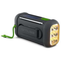 MH-08 - Muse nødradio med bluetooth højttaler og solcelleanlæg og optræksmekanisme
