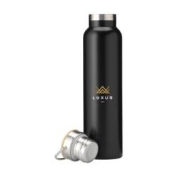Nordvik RCS genbrugsmetal - 750 ml. vandflaske - dobbeltvægget - inkl. lasergraveret logo på låget