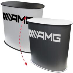 Messedisk buet oval 181x90x93 cm