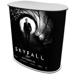 Messedisk buet oval 181x90x93 cm