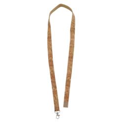 Keyhanger af kork med velcro-lukning og filtforing i nakken - med logotryk