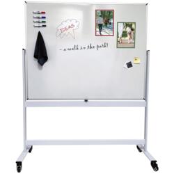 Svingtavle på hul, Inspire Pivot, keramisk whiteboard overflade, 120 x 200 cm