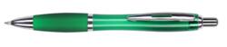 Grøn plastpen med logotryk