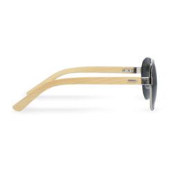Bamboo leg aviator sunglasses inklusiv lasergravet logo