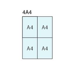 Infoboks for 4 x A4 - billig
