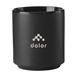 Sort krus, Elba, 200 ml. med lasergravering