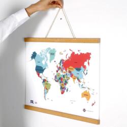 Plakatliste, Wood Poster Hanger, lys bøg, magnetisk, 50 cm