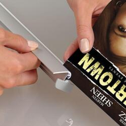Plakatophæng, Poster Clamp Set, 25 mm aluminiumsprofil