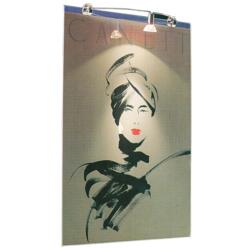 Plakatophæng, Starlight, dobbeltsidet med LED spot, A1, 59,4 x 84,1 cm, Sølv
