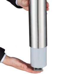Askebæger udendørs Tube XL, 1,5L, Sølv