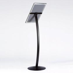 City Sign Plast, sort stander, dobbeltsidet