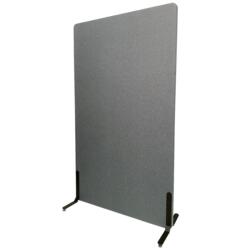 ZONE Acoustic Wall akustikvæg og rumdeler, mørkegrå, stofbeklædt, 136x80 cm med standardfødder