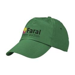 Grøn bomuld dad cap/hat med tryk