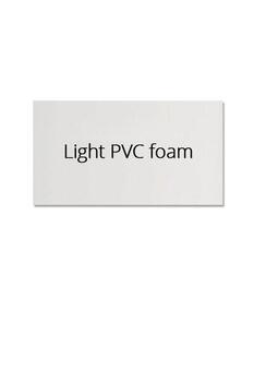 3 mm hvide letvægts opskummet PVC plader. Passer til Estate Sign varenr. 3354