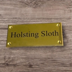 Messingnavneskilt UV-Printet