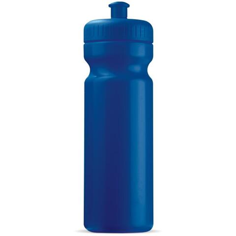 Klassisk blå lækfri drikkeflaske i BPA-.fri plast, 750 ml med trykt logo