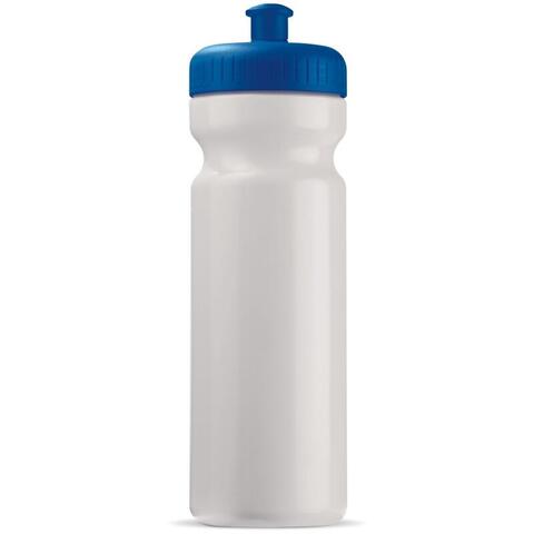 Klassisk blå lækfri drikkeflaske i BPA-.fri plast, 750 ml med trykt logo