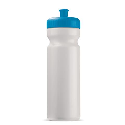 Klassisk gennemsigtig lækfri drikkeflaske i BPA-.fri plast, 750 ml med trykt logo