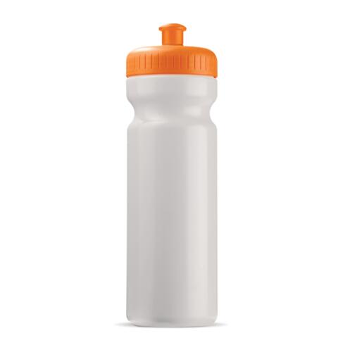 Klassisk gennemsigtig lækfri drikkeflaske i BPA-.fri plast, 750 ml med trykt logo