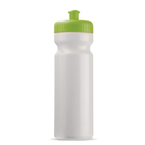 Klassisk gennemsigtig lækfri drikkeflaske i BPA-.fri plast, 750 ml med trykt logo