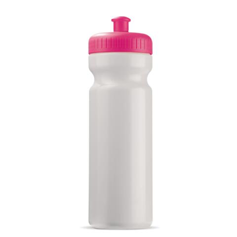 Klassisk gennemsigtig lækfri drikkeflaske i BPA-.fri plast, 750 ml med trykt logo