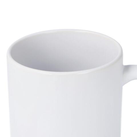 Hvidt krus med logotryk 350 ml.