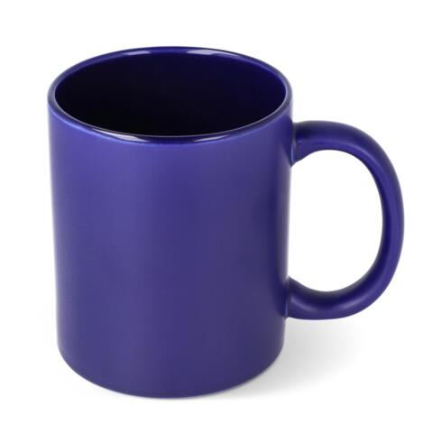 Mørkeblå krus med logotryk 350 ml.