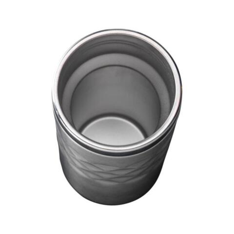 Termokrus af genbrugsmetal 280 ml., sort
